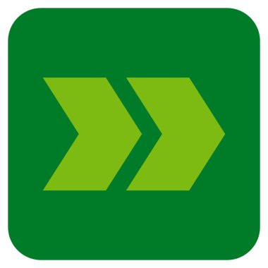 ÜST KRKT değil düz vektör simgesi kare