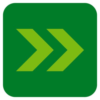 ÜST KRKT değil düz vektör simgesi kare