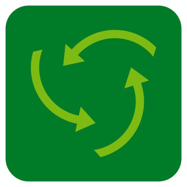 Oklar düz kare vektör simge girdap