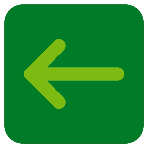 Pijl links platte winkelhaak Vector Icon — Stockvector