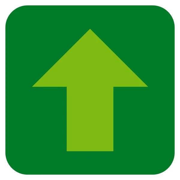 Seta para cima plana vetor quadrado ícone — Vetor de Stock