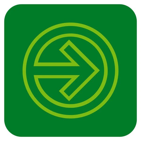 Import Platte vierkante Vector Icon — Stockvector