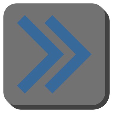 Şu yuvarlak üst karakter kare vektör simgesi