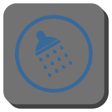 Duş yuvarlatılmış kare vektör simgesi