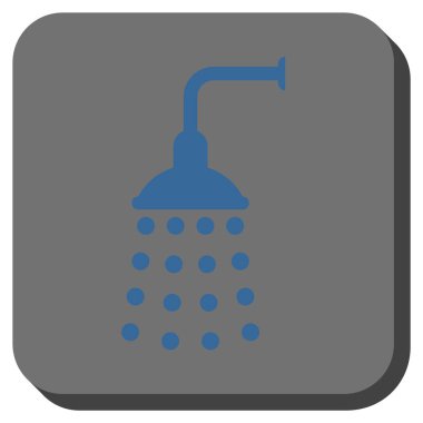 Duş yuvarlatılmış kare vektör simgesi
