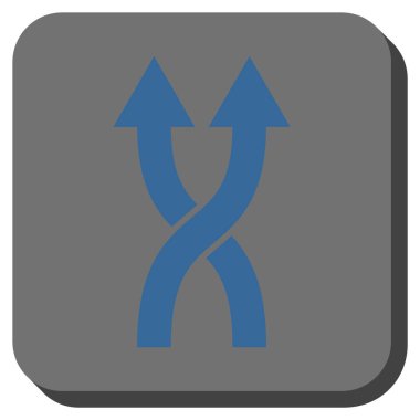 Yuvarlatılmış Kare vektör simge yukarı okları shuffle