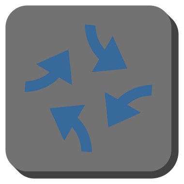 Oklar yuvarlatılmış kare vektör simge girdap