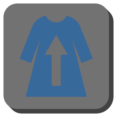 Kadın elbise yuvarlatılmış kare vektör simge al