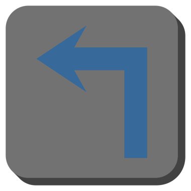 Sol yuvarlak kare vektör simge açmak