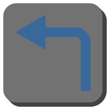 Sol yuvarlak kare vektör simge açmak