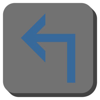 Sol yuvarlak kare vektör simge açmak