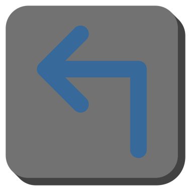 Sol yuvarlak kare vektör simge açmak