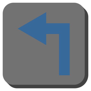 Sol yuvarlak kare vektör simge açmak