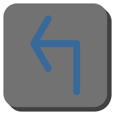 Sol yuvarlak kare vektör simge açmak