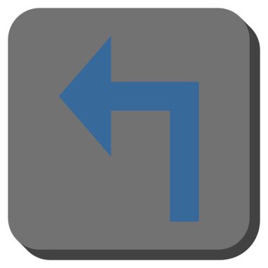 Sol yuvarlak kare vektör simge açmak