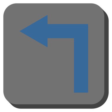 Sol yuvarlak kare vektör simge açmak