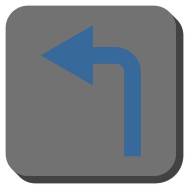 Sol yuvarlak kare vektör simge açmak