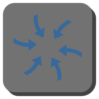 Oklar yuvarlatılmış kare vektör simge burgu