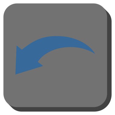 Yuvarlatılmış Kare vektör simgesi geri al