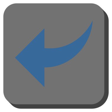 Yuvarlatılmış Kare vektör simgesi geri al