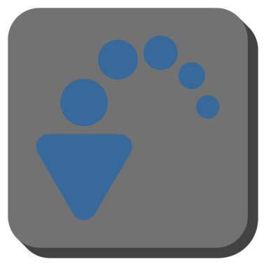 Yuvarlatılmış Kare vektör simgesi geri al