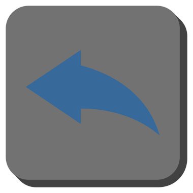 Yuvarlatılmış Kare vektör simgesi geri al