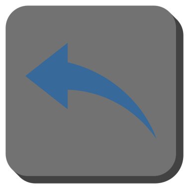 Yuvarlatılmış Kare vektör simgesi geri al