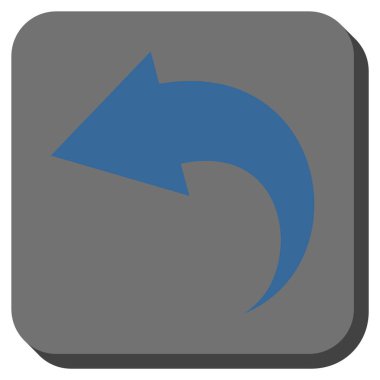 Yuvarlatılmış Kare vektör simgesi geri al