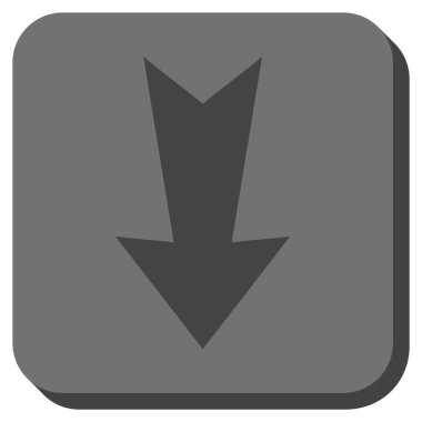 Yuvarlatılmış Kare vektör simgesi aşağı ok