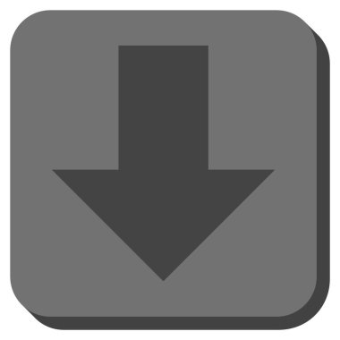 Yuvarlatılmış Kare vektör simgesi aşağı ok