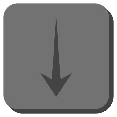 Yuvarlatılmış Kare vektör simgesi aşağı ok