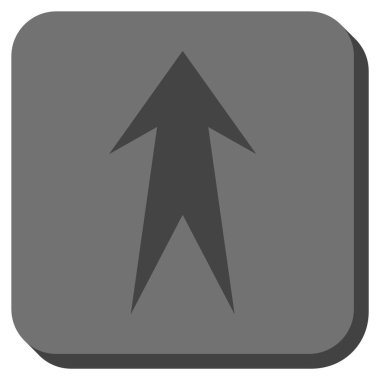 Yuvarlatılmış Kare vektör simge yukarı ok