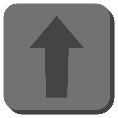 Yuvarlatılmış Kare vektör simge yukarı ok