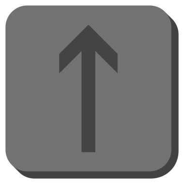 Yuvarlatılmış Kare vektör simge yukarı ok