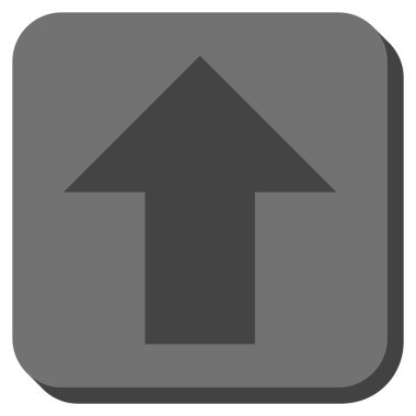 Yuvarlatılmış Kare vektör simge yukarı ok