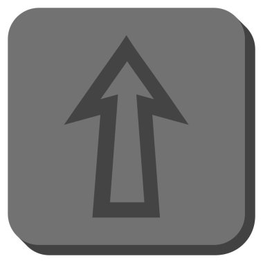 Yuvarlatılmış Kare vektör simge yukarı ok