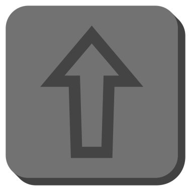 Yuvarlatılmış Kare vektör simge yukarı ok