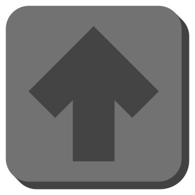 Yuvarlatılmış Kare vektör simge yukarı ok