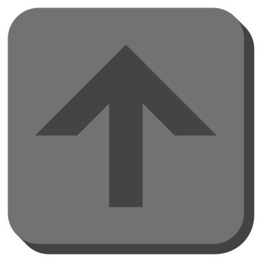 Yuvarlatılmış Kare vektör simge yukarı ok