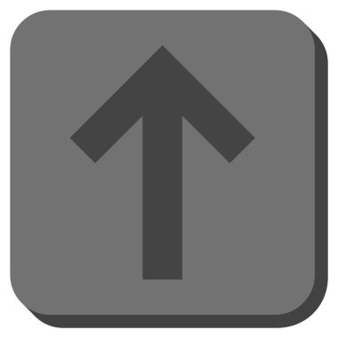 Yuvarlatılmış Kare vektör simge yukarı ok