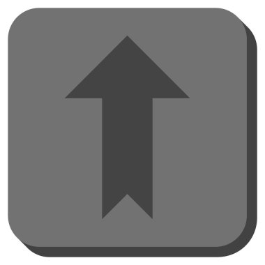 Yuvarlatılmış Kare vektör simge yukarı ok