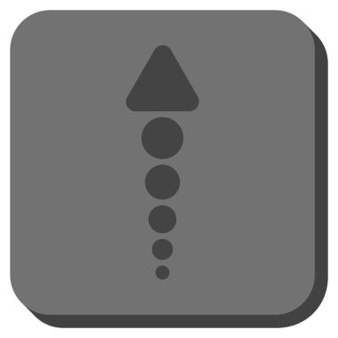 Yuvarlatılmış Kare vektör simge yukarı ok