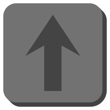 Yuvarlatılmış Kare vektör simge yukarı ok