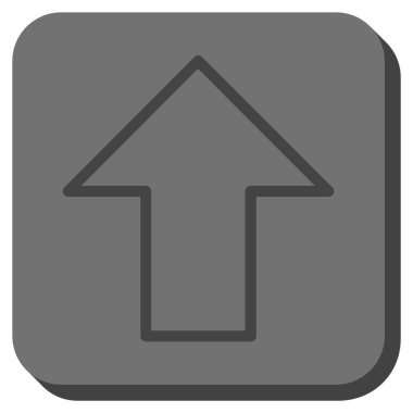 Yuvarlatılmış Kare vektör simge yukarı ok