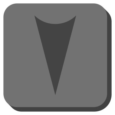 Yuvarlatılmış Kare vektör simgesi aşağı ok ucu