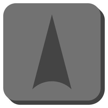 Yuvarlatılmış Kare vektör simge yukarı ok ucu