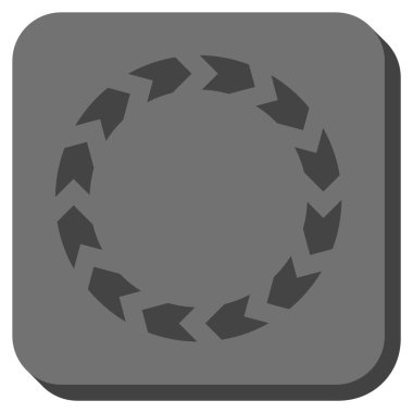 Dolaşım yuvarlatılmış kare vektör simgesi