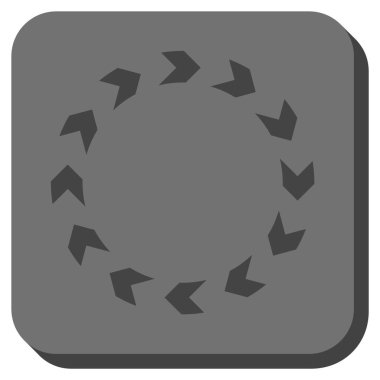 Dolaşım yuvarlatılmış kare vektör simgesi