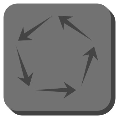 Dolaşım yuvarlatılmış kare vektör simgesi