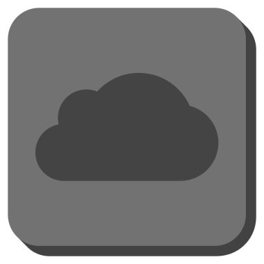 Bulut yuvarlatılmış kare vektör simgesi